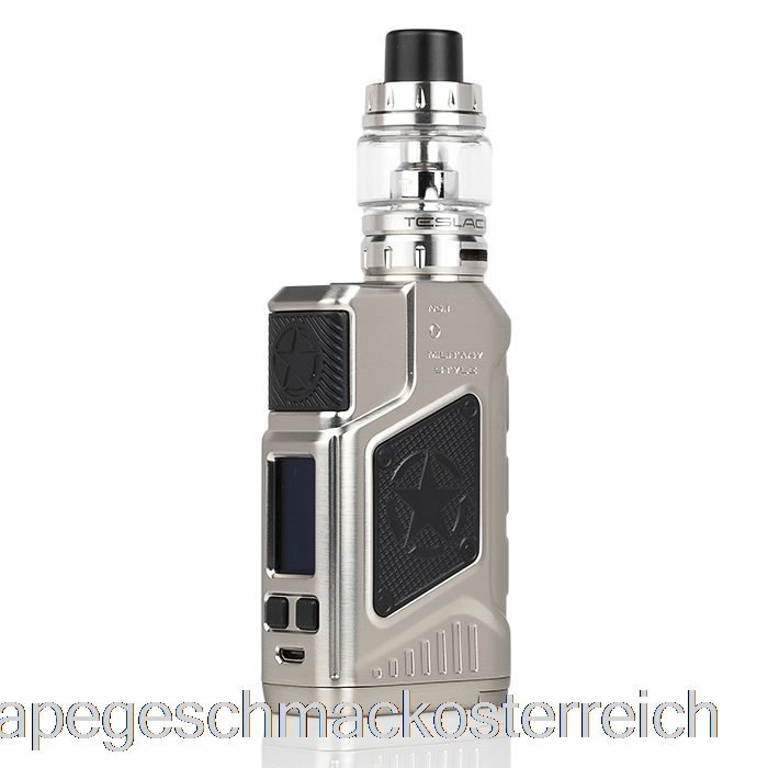 TeslaCigs P226 220W TC Starter Kit Silber Vape Geschmack